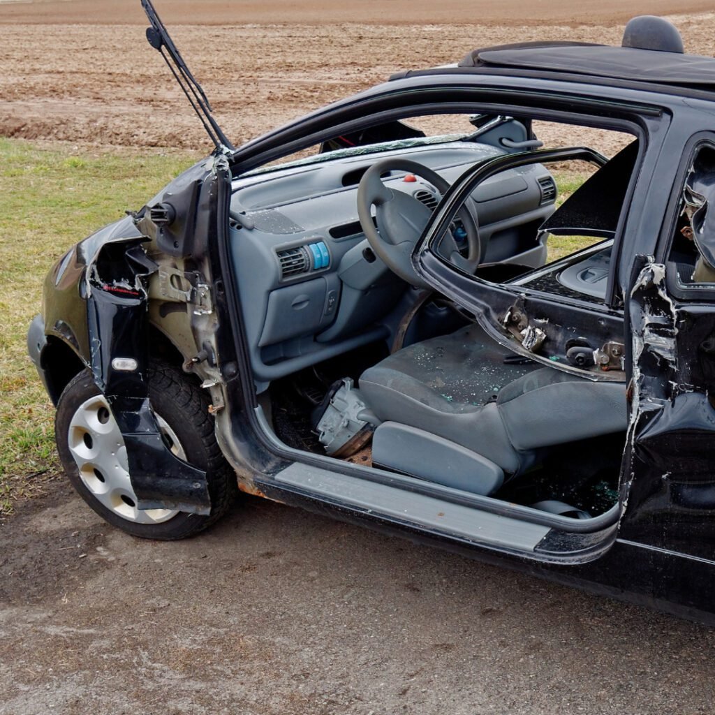 Broken car parked in brisbane