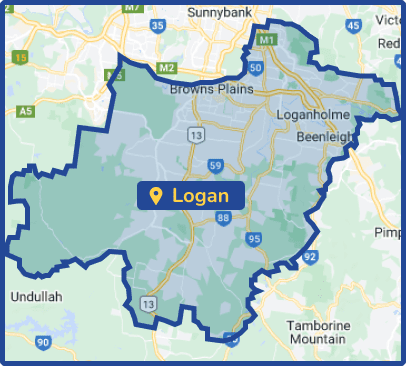 Logan region in google map1