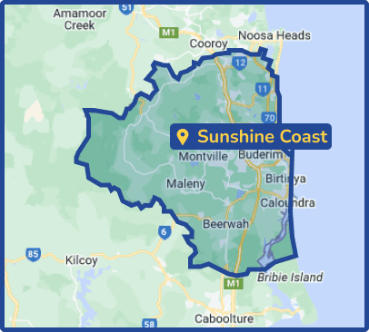 sunshine coast region in google map